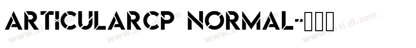 ArticularCP Normal字体转换